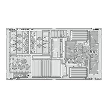 eduard 481129 1 48 sm 79 bomb bay photo etched set