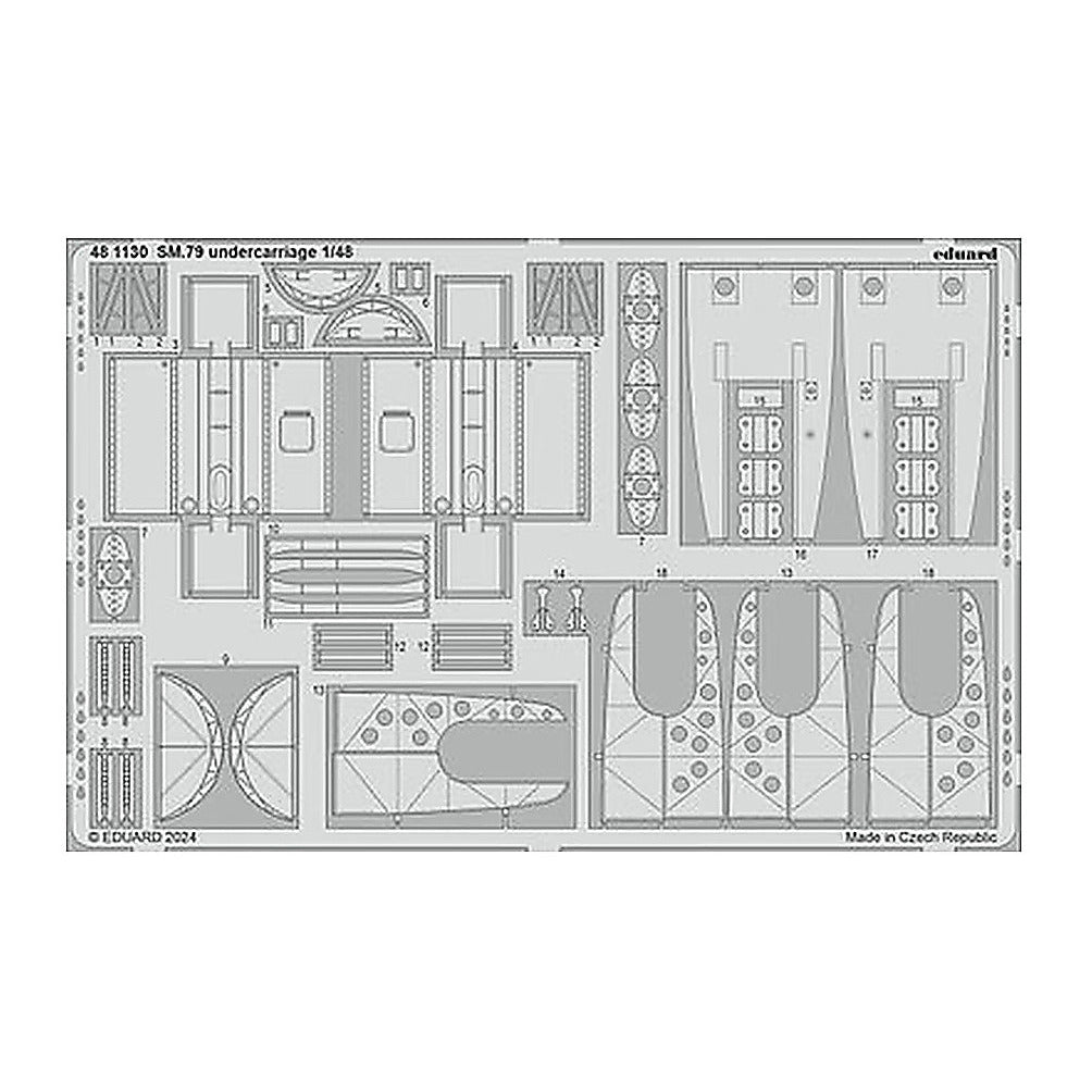 eduard 481130 1 48 sm 79 undercarriage photo etched set