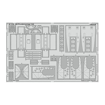 eduard 481130 1 48 sm 79 undercarriage photo etched set