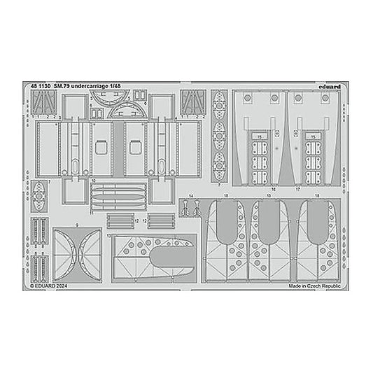 eduard 481130 1 48 sm 79 undercarriage photo etched set