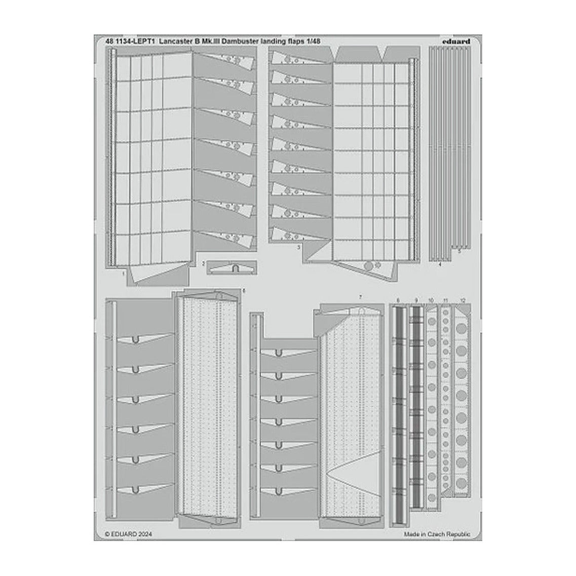 eduard 481134 1 48 lancaster b mk iii dambuster landing flaps 1 48