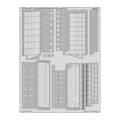 eduard 481134 1 48 lancaster b mk iii dambuster landing flaps 1 48