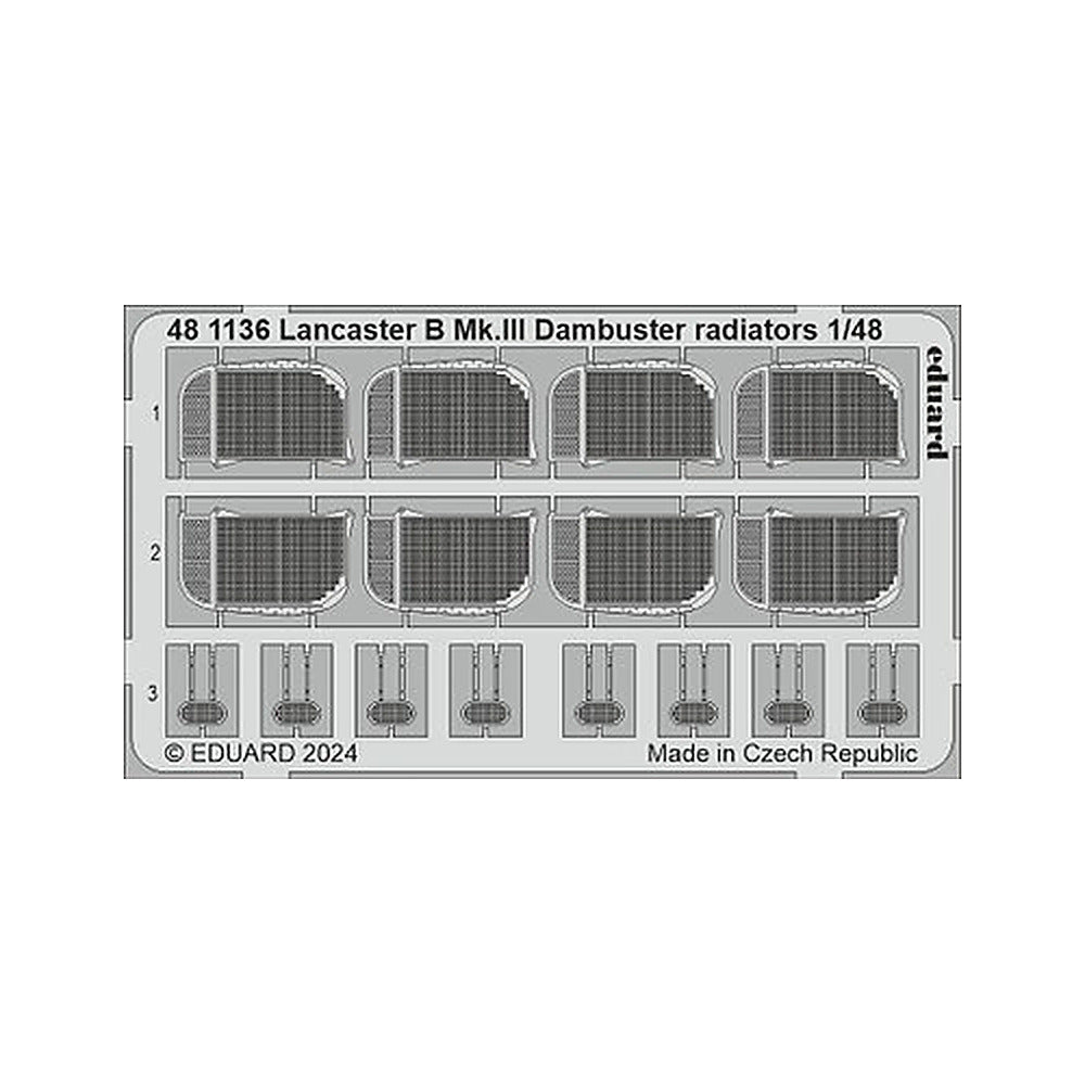 eduard 481136 1 48 lancaster b mk iii dambuster radiators 1 48