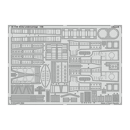 eduard 481140 1 48 b 24j undercarriage for hobby boss