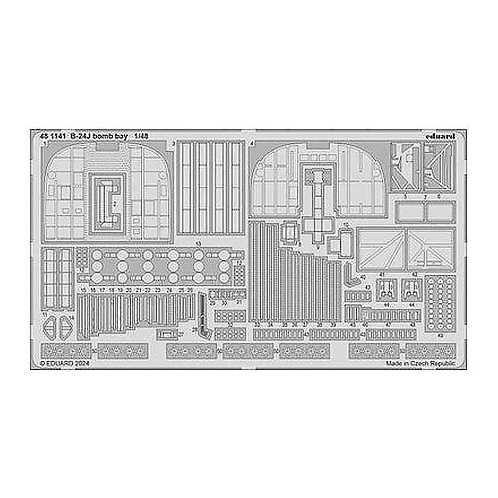 eduard 481141 1 48 b 24j bomb bay for hobby boss