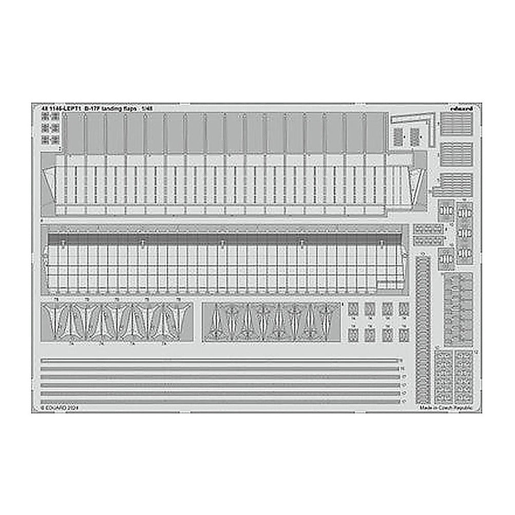 eduard 481146 1 48 b 17f landing flaps photo etch for eduard