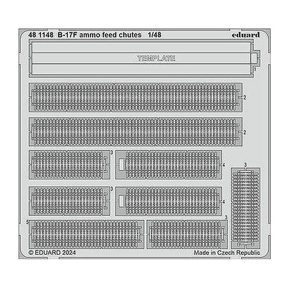eduard 481148 1 48 b 17f ammo feed chutes photo etch for eduard