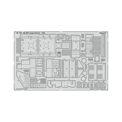 eduard 481151 1 48 mi 24p cargo interior photo etch set for trumpeter