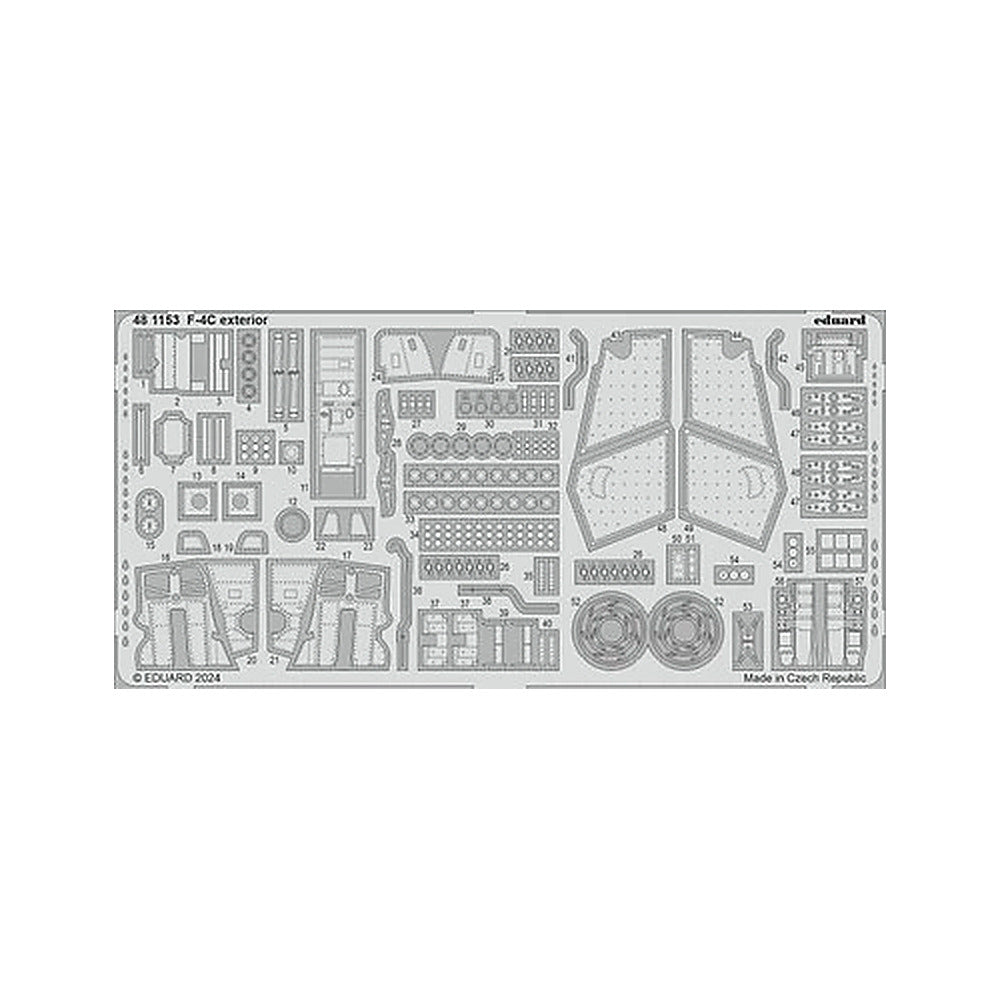 eduard 481153 1 48 f 4c exterior photo etch set for hobby 2000