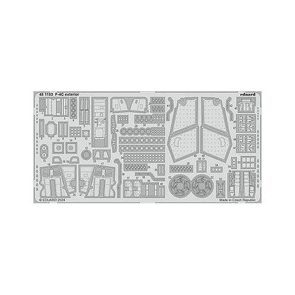 eduard 481153 1 48 f 4c exterior photo etch set for hobby 2000