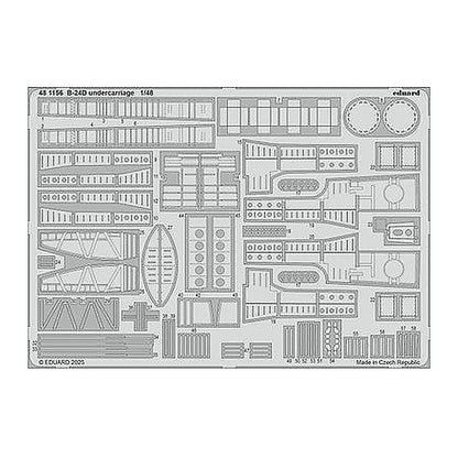 eduard 481156 1 48 b 24d undercarriage photo etched set for hobby