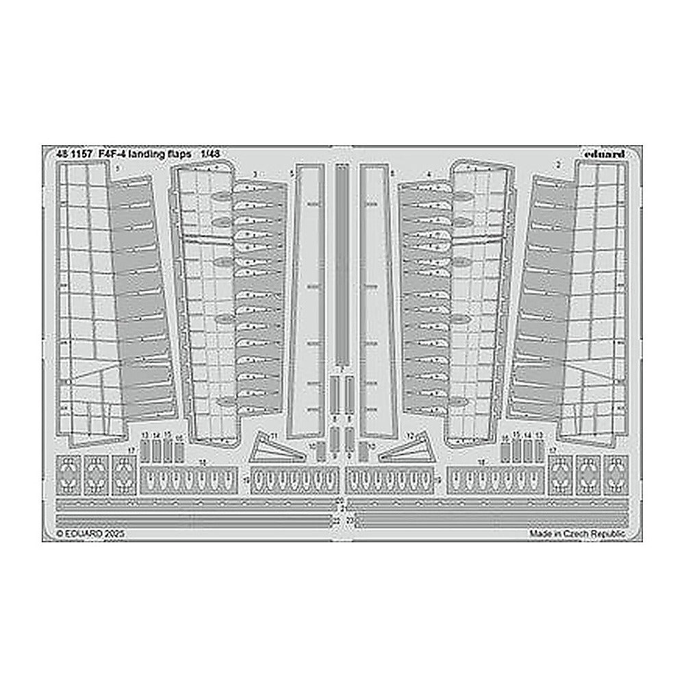 eduard 481157 1 48 landing flaps photo etched set for academy kit