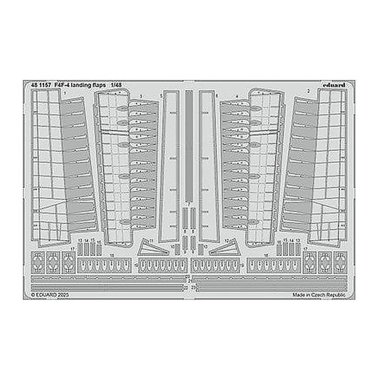 eduard 481157 1 48 landing flaps photo etched set for academy kit