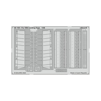 eduard 481161 1 48 fw 190a landing flaps photo etched set for eduard