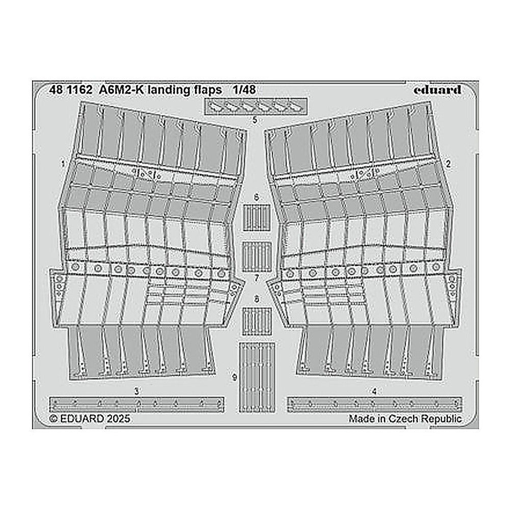 eduard 481162 1 48 landing flaps photo etched set for eduard kit