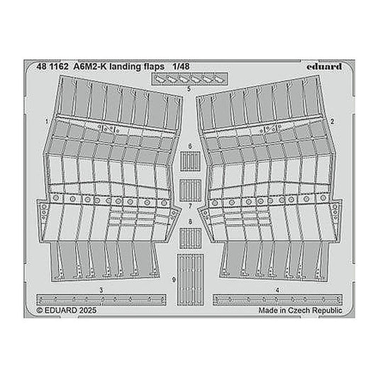 eduard 481162 1 48 landing flaps photo etched set for eduard kit