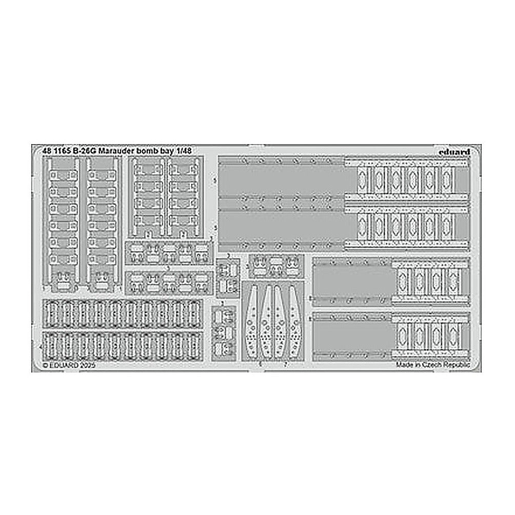 eduard 481165 1 48 b 26g marauder bomb bay photo etched set for icm