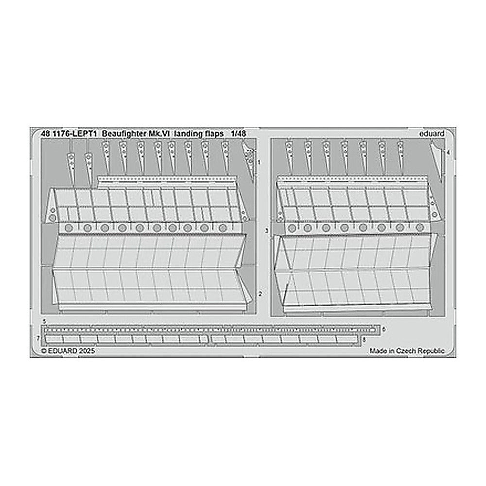 eduard 481176 1 48 beaufighter mk vi landing flaps photo etched set