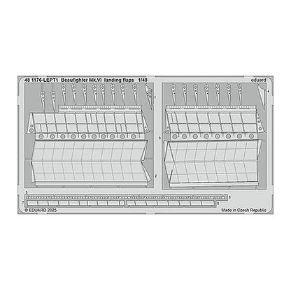 eduard 481176 1 48 beaufighter mk vi landing flaps photo etched set