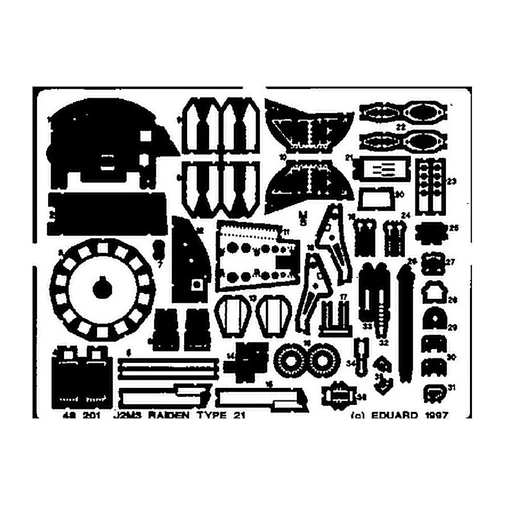 eduard 48201 1 48 raiden jack for hsg photo etch detail set