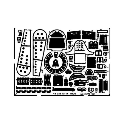 eduard 48212 1 48 tojo for hsg photo etch detail set