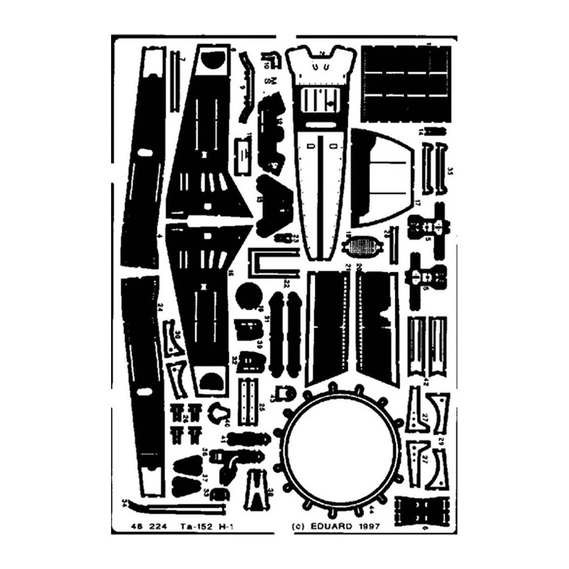 eduard 48224 1 48 for dml photo etch detail set