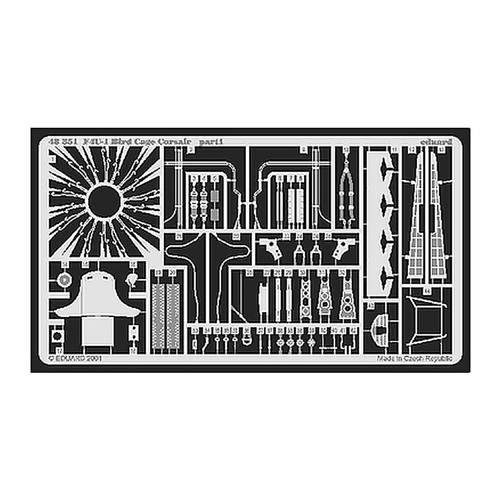 eduard 48351 1 48 f 4u1 bird cage for tamiya
