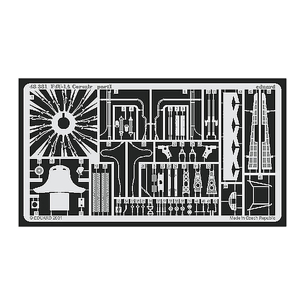 eduard 48381 1 48 f 4u1a for tamiya photo etch detail set