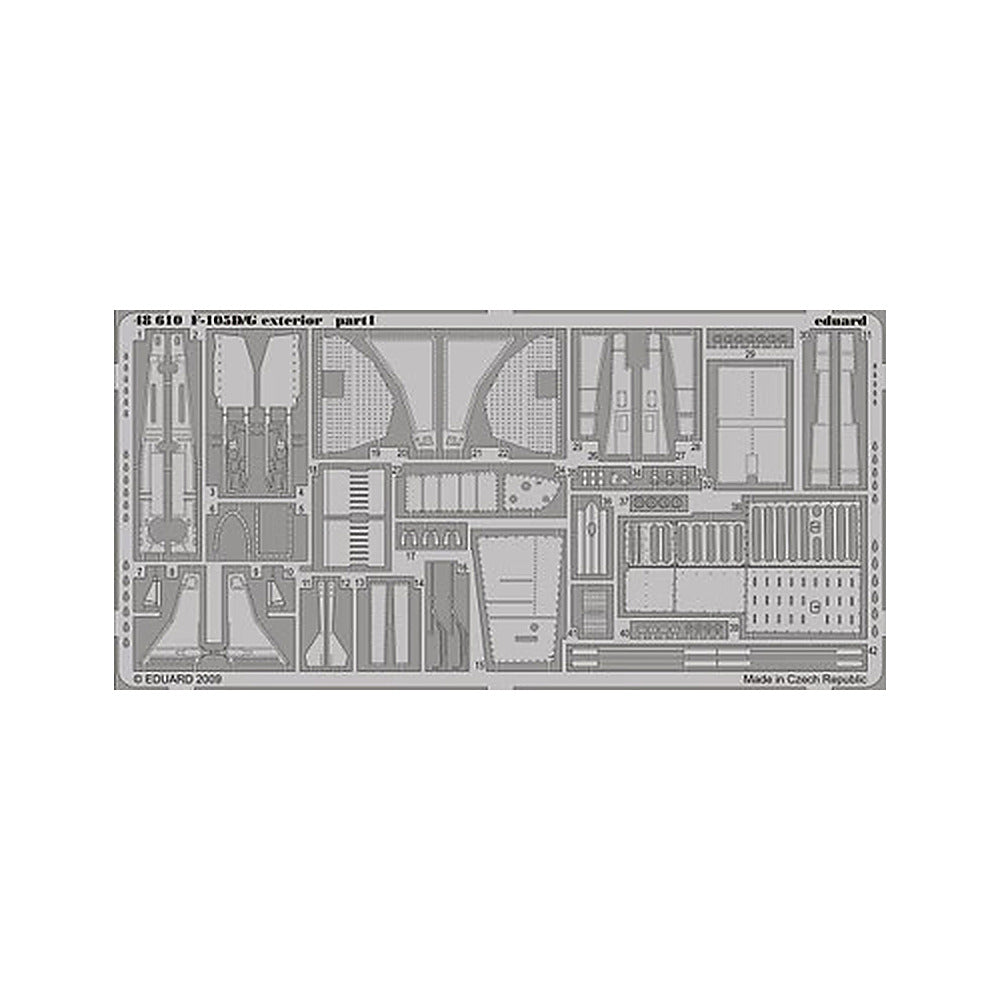 eduard 48610 1 48 f 105d g exterior for hobby boss