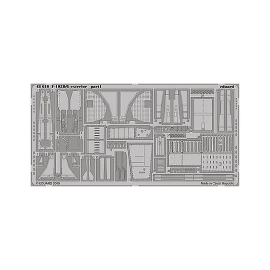 eduard 48610 1 48 f 105d g exterior for hobby boss