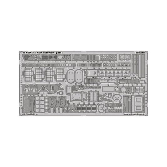 eduard 48659 1 48 exterior for itl photo etch detail set