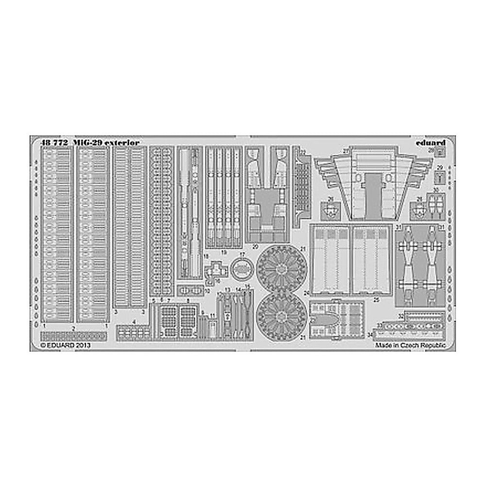 eduard 48772 1 48 exterior for lnr photo etch detail set