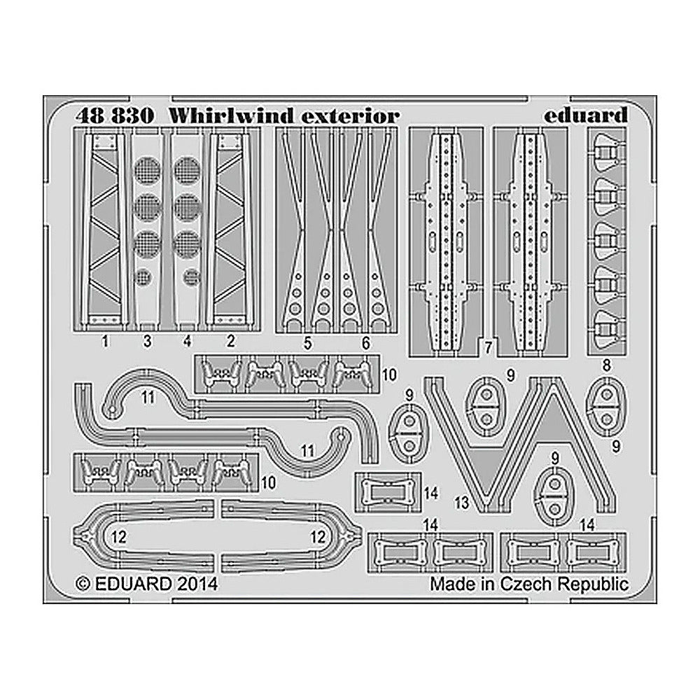 eduard 48830 1 48 photo etch whirlwind exterior for trumpeter