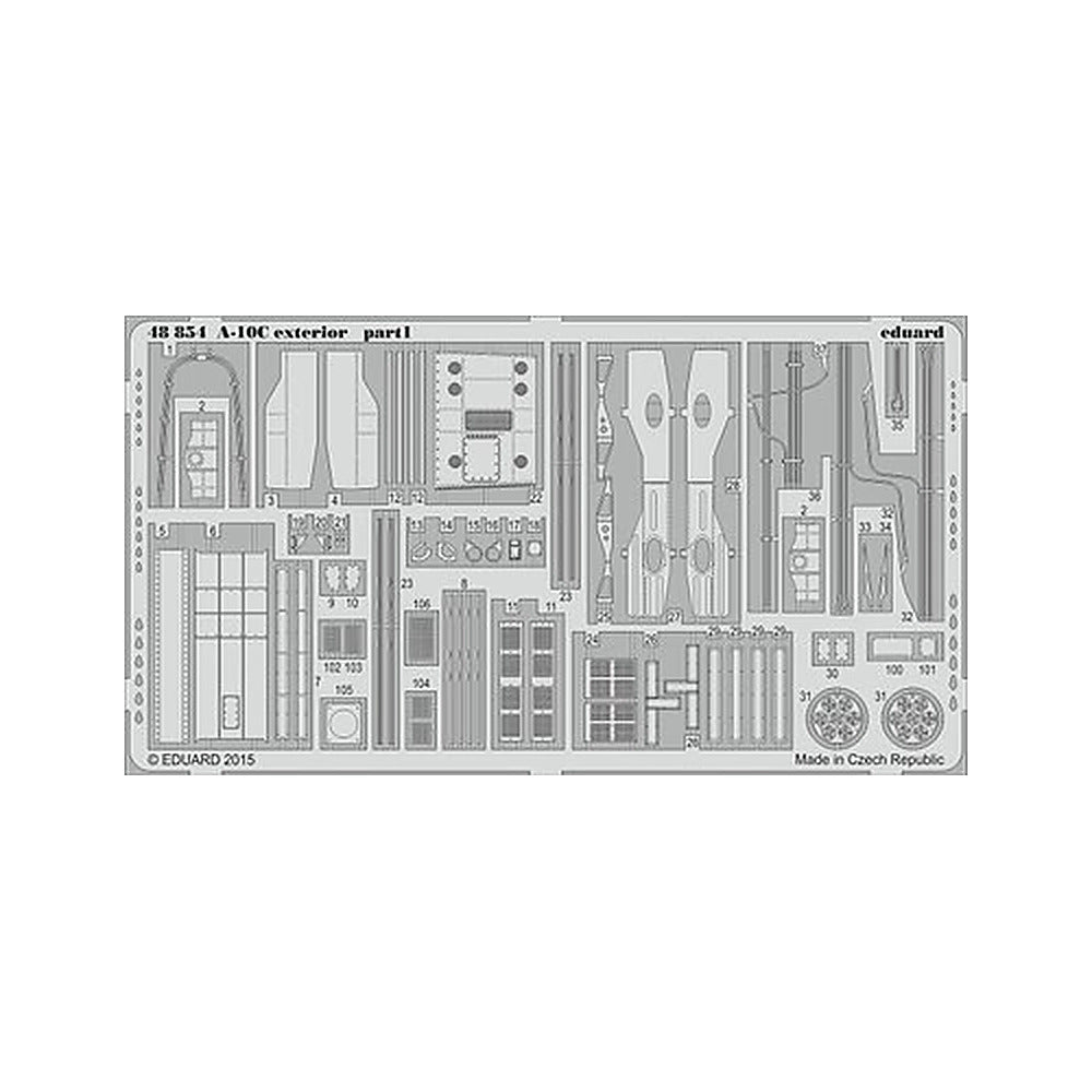 eduard 48854 1 48 exterior for itl photo etch detail set