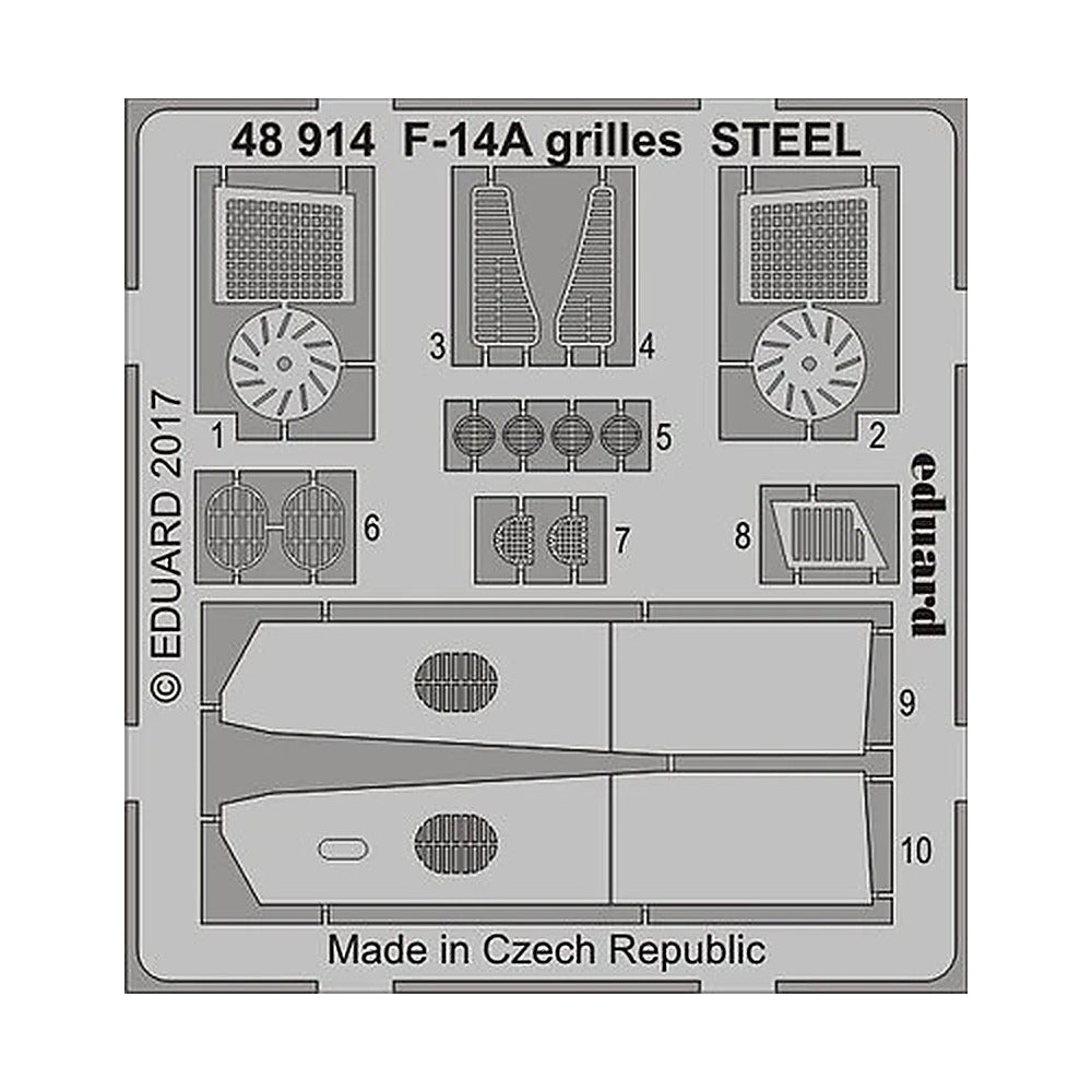 eduard 48914 1 48 f 14a grilles steel for tamiya