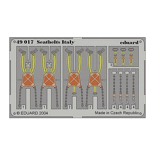eduard 49017 1 48 seatbelts itlly pre painted