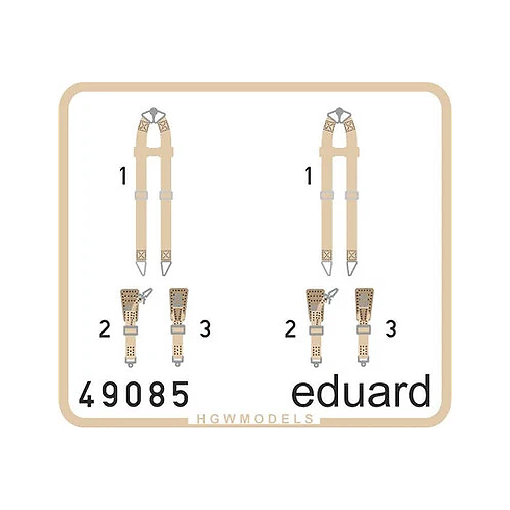 eduard 49085 1 48 seatbelts super fabric type luftwaffe bombers wwii