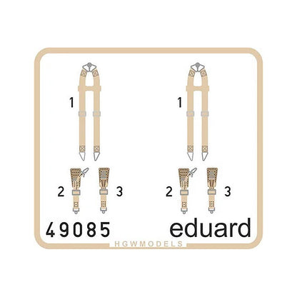 eduard 49085 1 48 seatbelts super fabric type luftwaffe bombers wwii