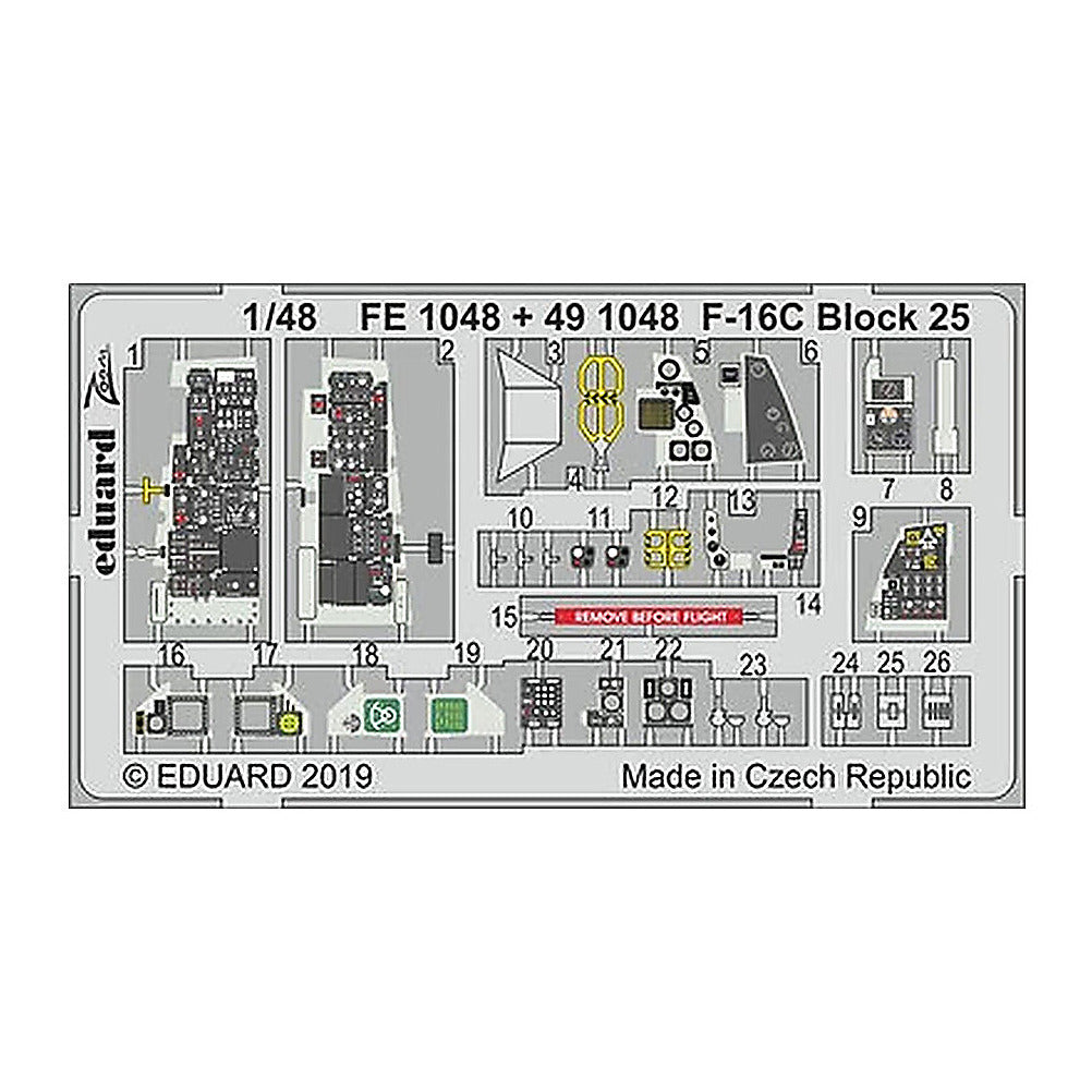 eduard 491048 1 48 f 16c block 25 for tamiya pre painted