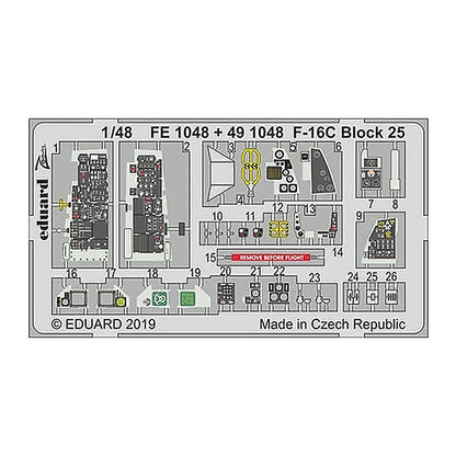 eduard 491048 1 48 f 16c block 25 for tamiya pre painted