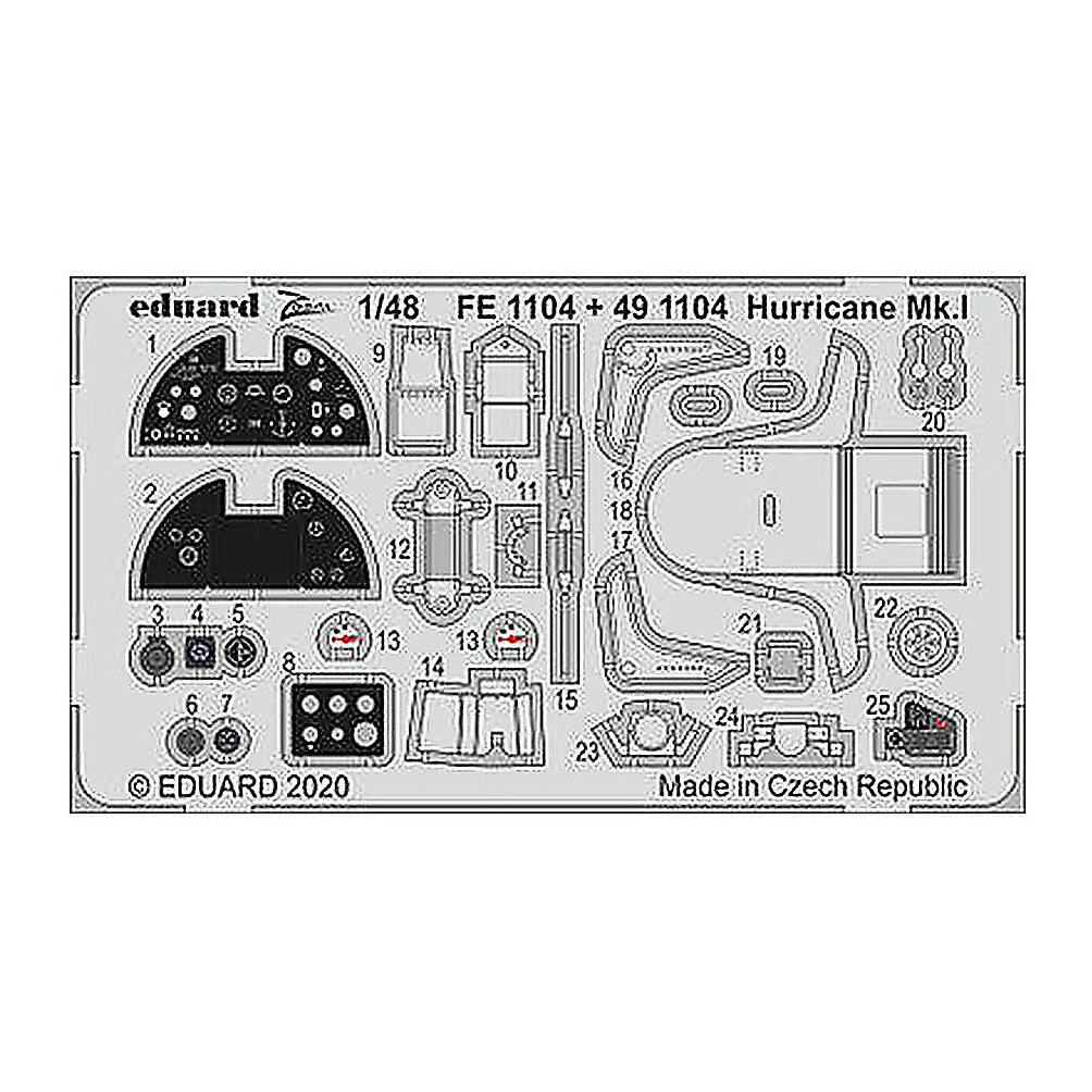 eduard 491104 1 48 hurricane mk i for air pre painted