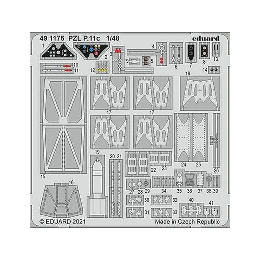 eduard 491175 1 48 pzl p 11c for arma hobby