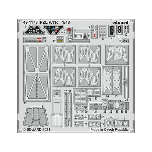 eduard 491175 1 48 pzl p 11c for arma hobby