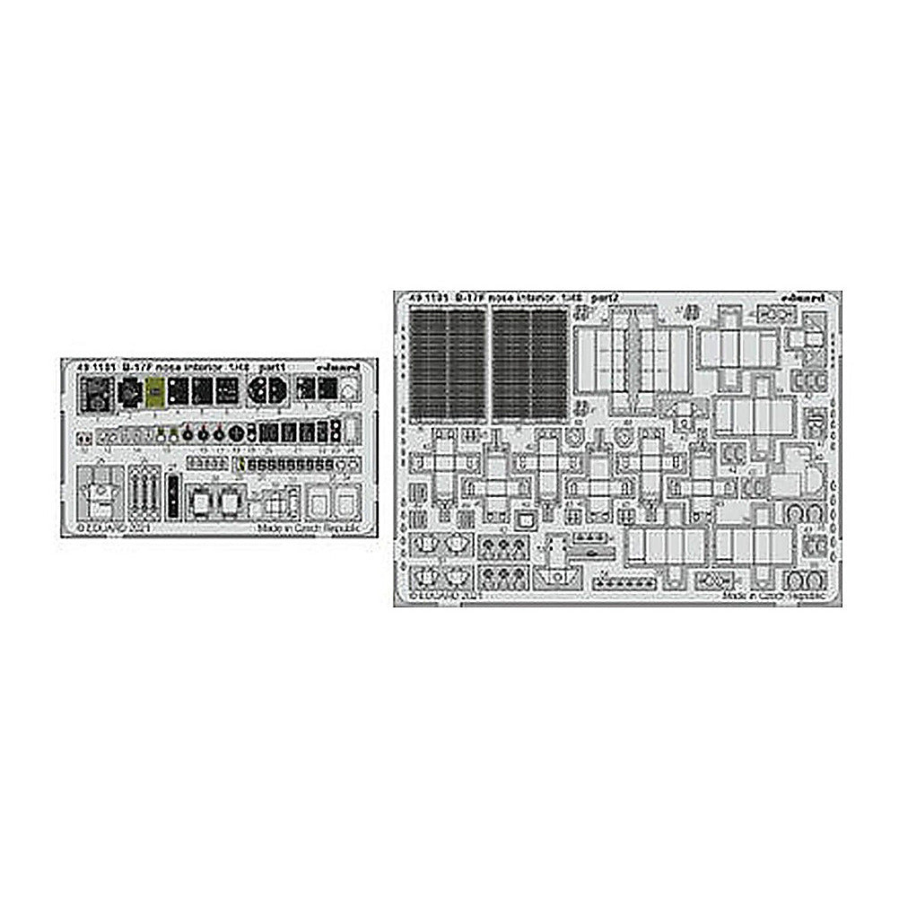 eduard 491181 1 48 b 17f nose interior for hkm pre painted