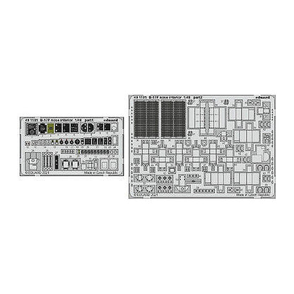 eduard 491181 1 48 b 17f nose interior for hkm pre painted