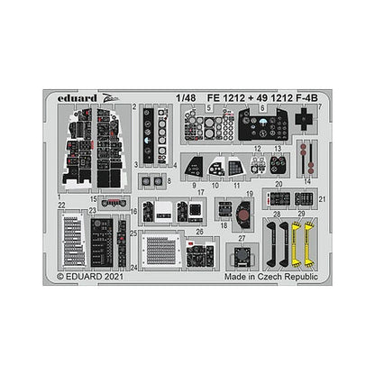 eduard 491212 1 48 f 4b for tamiya pre painted