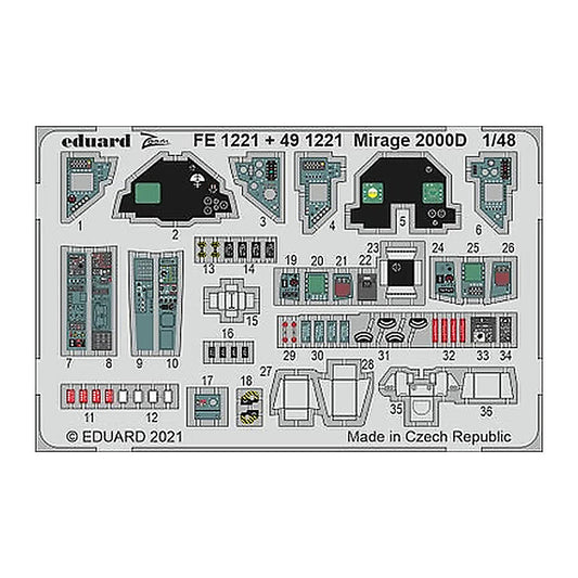 eduard 491221 1 48 mirage 2000d for kin pre painted