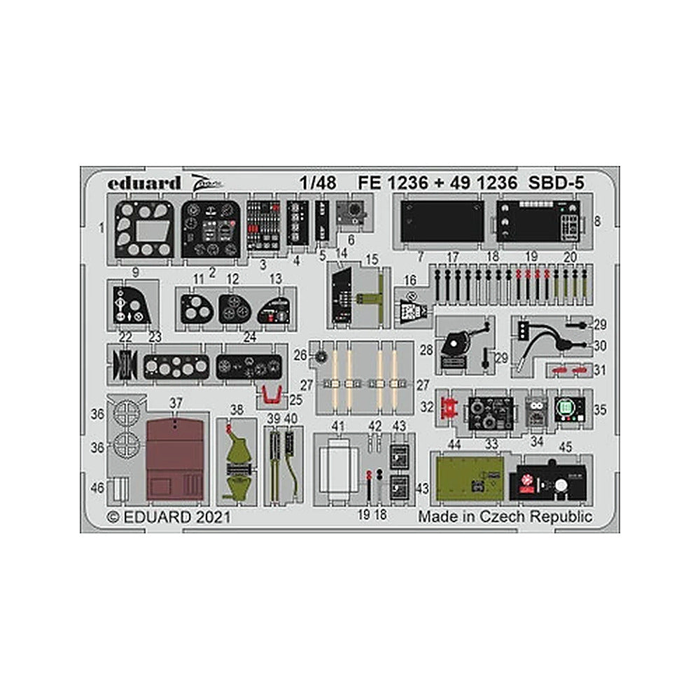 eduard 491236 1 48 for revell pre painted