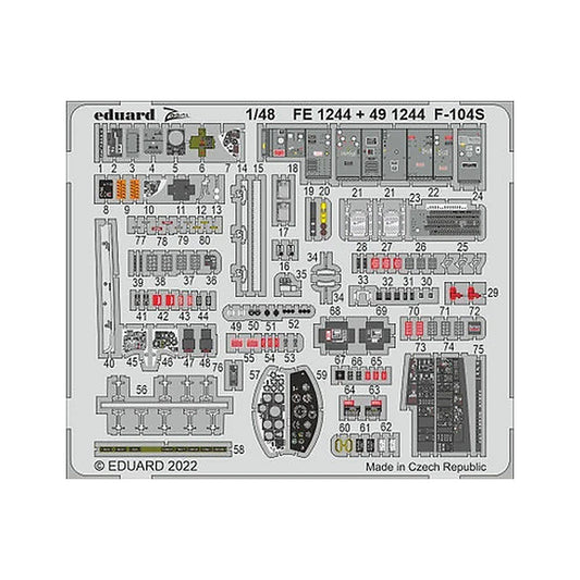 eduard 491244 1 48 f 104s for kin pre painted