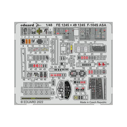eduard 491245 1 48 f 104s asa for kin pre painted
